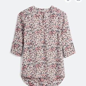 Daniel Rainn Split Neck Blouse